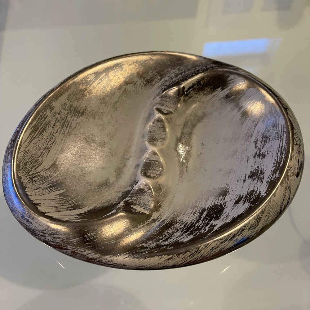 1950s STANGL Art Pottery Antique Silver Stangl ashtray, Four rests